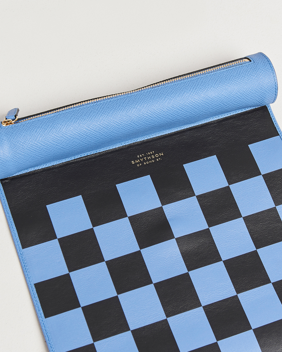 Hombres | Smythson Panama Chess Roll Nile Blue | Smythson | Panama Chess Roll Nile Blue