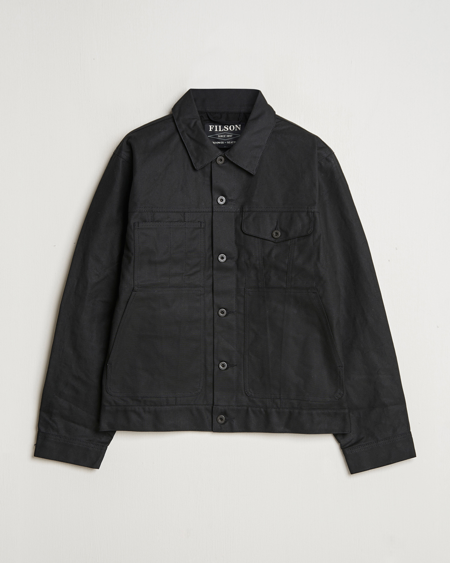 Hombres | Abrigos y chaquetas | Filson | Short Lined Tin Cloth Cruiser Black