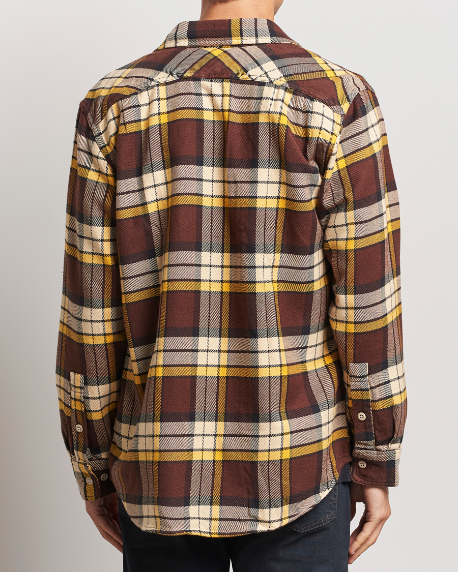 Hombres | Camisas | Filson | Vintage Flannel Work Shirt Brown/Yellow