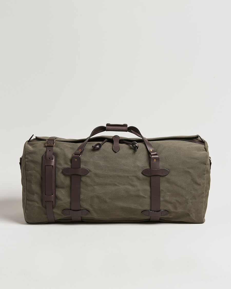 Hombres | Filson Rugged Twill Duffle Large Otter Green | Filson | Rugged Twill Duffle Large Otter Green