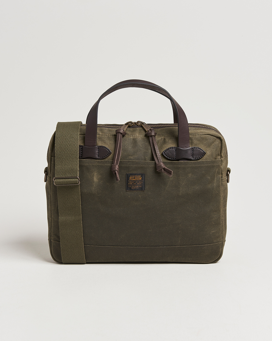 Hombres | Bolsos | Filson | Tin Cloth Compact Briefcase Otter Green