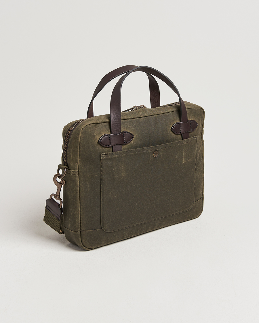 Hombres | Bolsos | Filson | Tin Cloth Compact Briefcase Otter Green