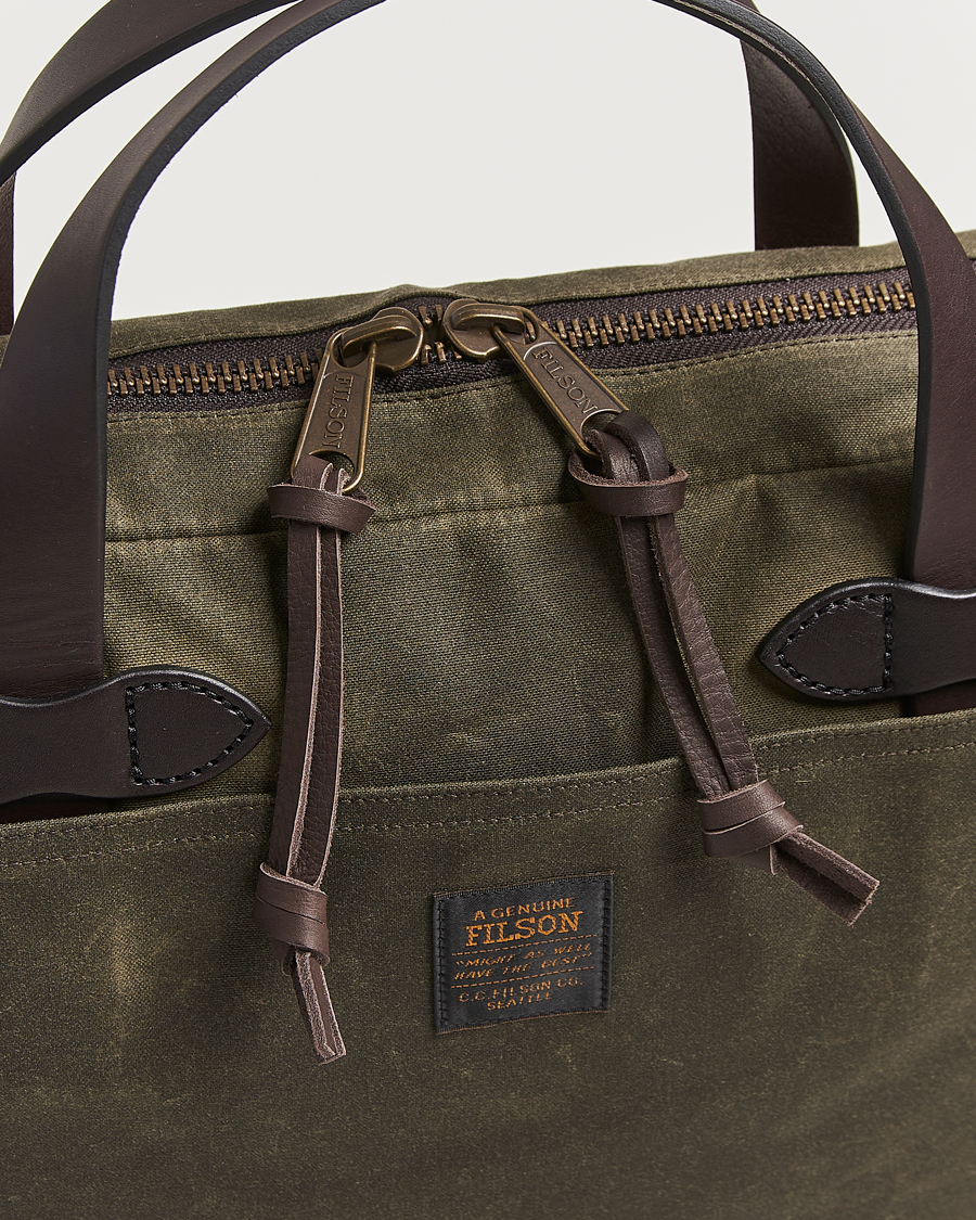 Hombres | Bolsos | Filson | Tin Cloth Compact Briefcase Otter Green
