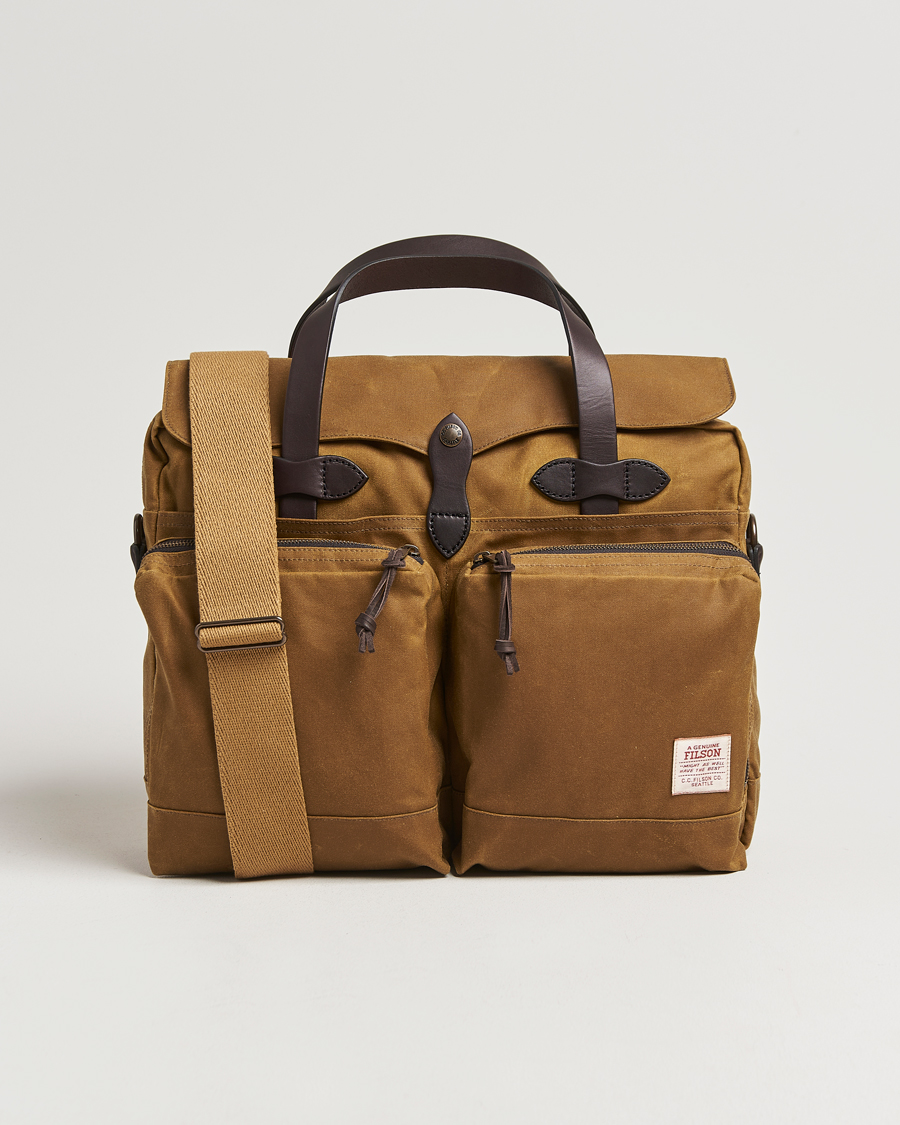 Hombres | Bolsos | Filson | 24-Hour Tin Briefcase Dark Tan