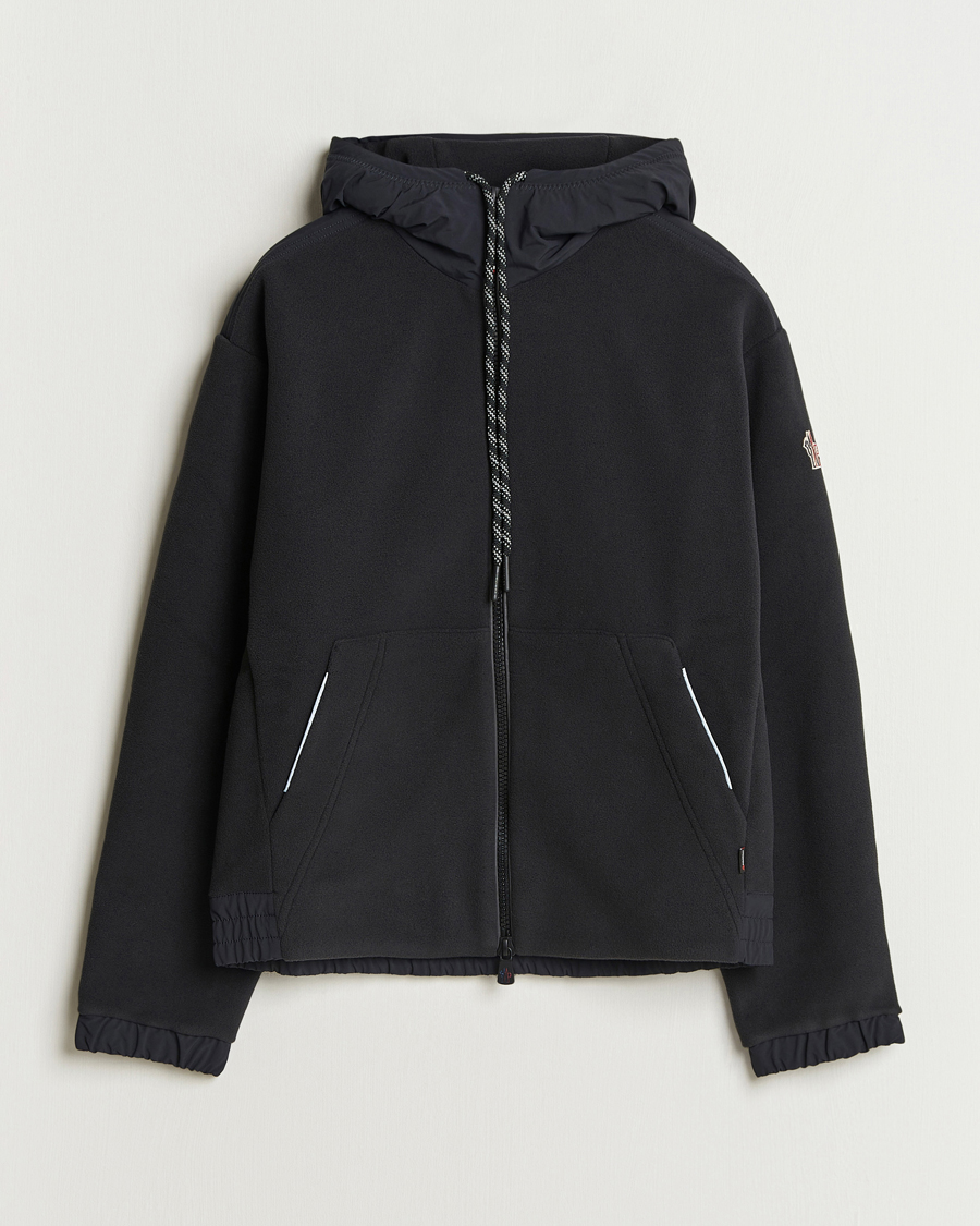 Hombres | Jerséis y prendas de punto | Moncler Grenoble | Fleece Full Zip Cardigan Black