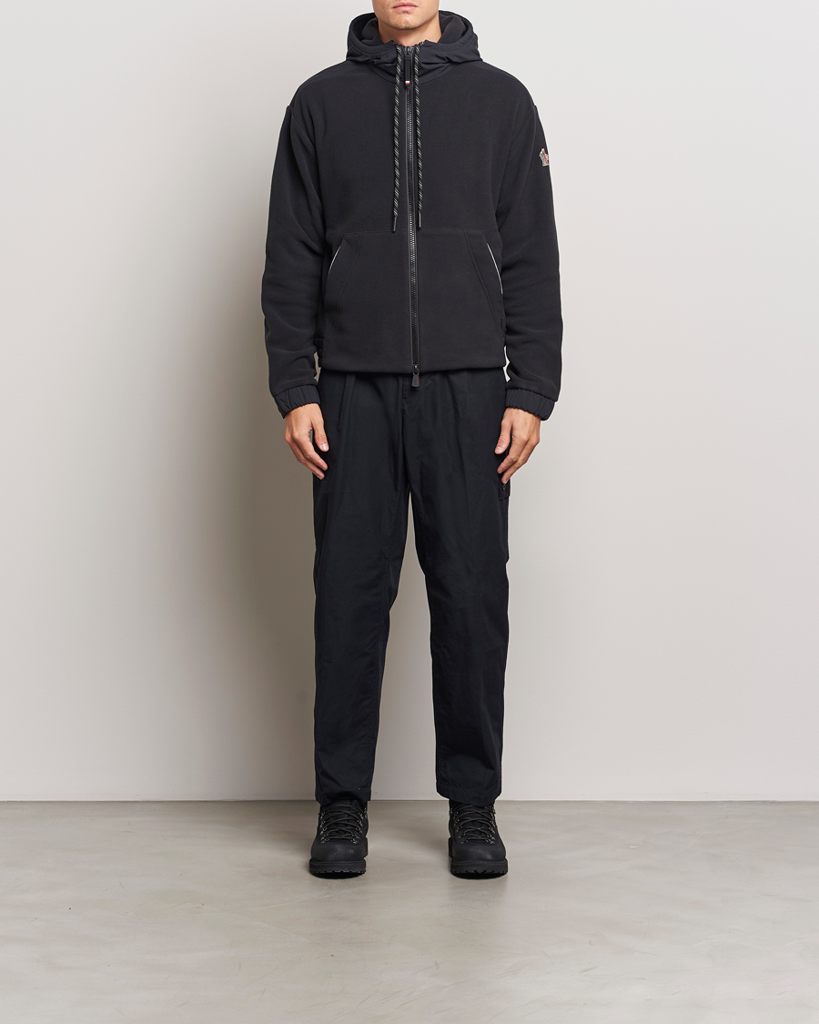 Hombres | Jerséis y prendas de punto | Moncler Grenoble | Fleece Full Zip Cardigan Black