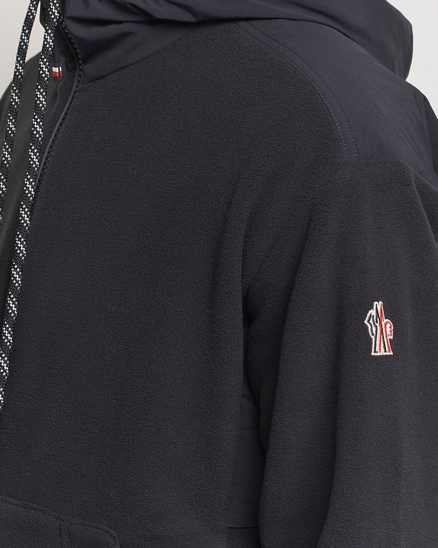Hombres | Jerséis y prendas de punto | Moncler Grenoble | Fleece Full Zip Cardigan Black