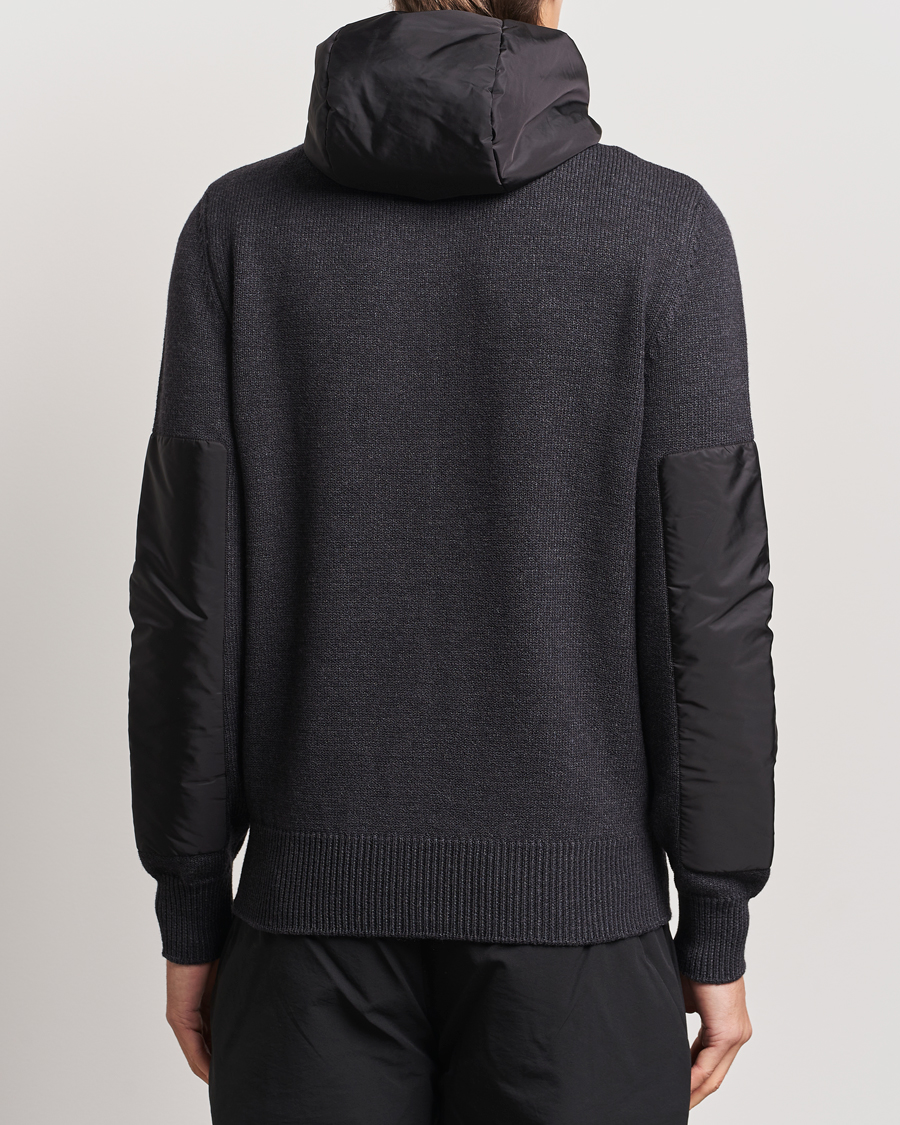 Hombres | Jerséis y prendas de punto | Moncler Grenoble | Knitted Full Zip Cardigan Charcoal