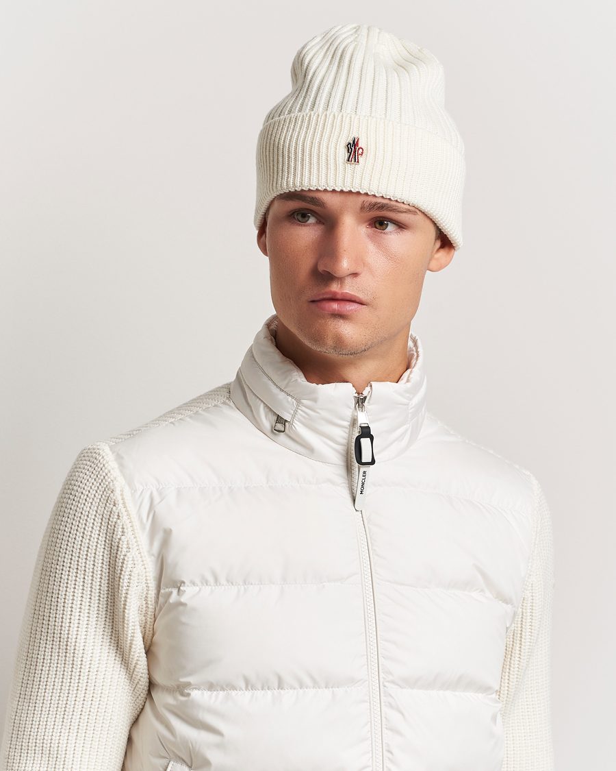 Hombres | Moncler Grenoble Beretto Beanie Off White | Moncler Grenoble | Beretto Beanie Off White
