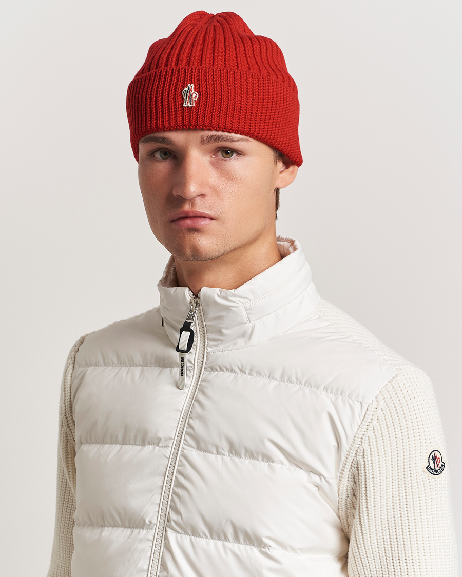Hombres | Moncler Grenoble Beretto Beanie Red | Moncler Grenoble | Beretto Beanie Red