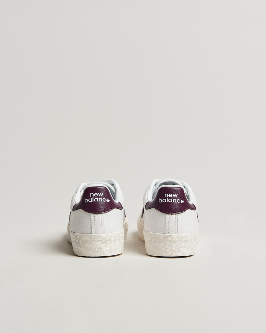 Hombres | New Balance B100 Sneakers White/Burgundy | New Balance | B100 Sneakers White/Burgundy