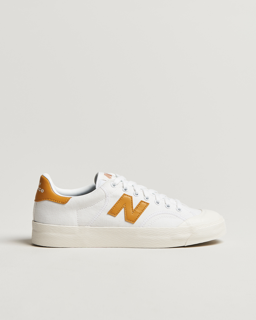 Hombres | New Balance B100 Sneakers White/Yellow | New Balance | B100 Sneakers White/Yellow