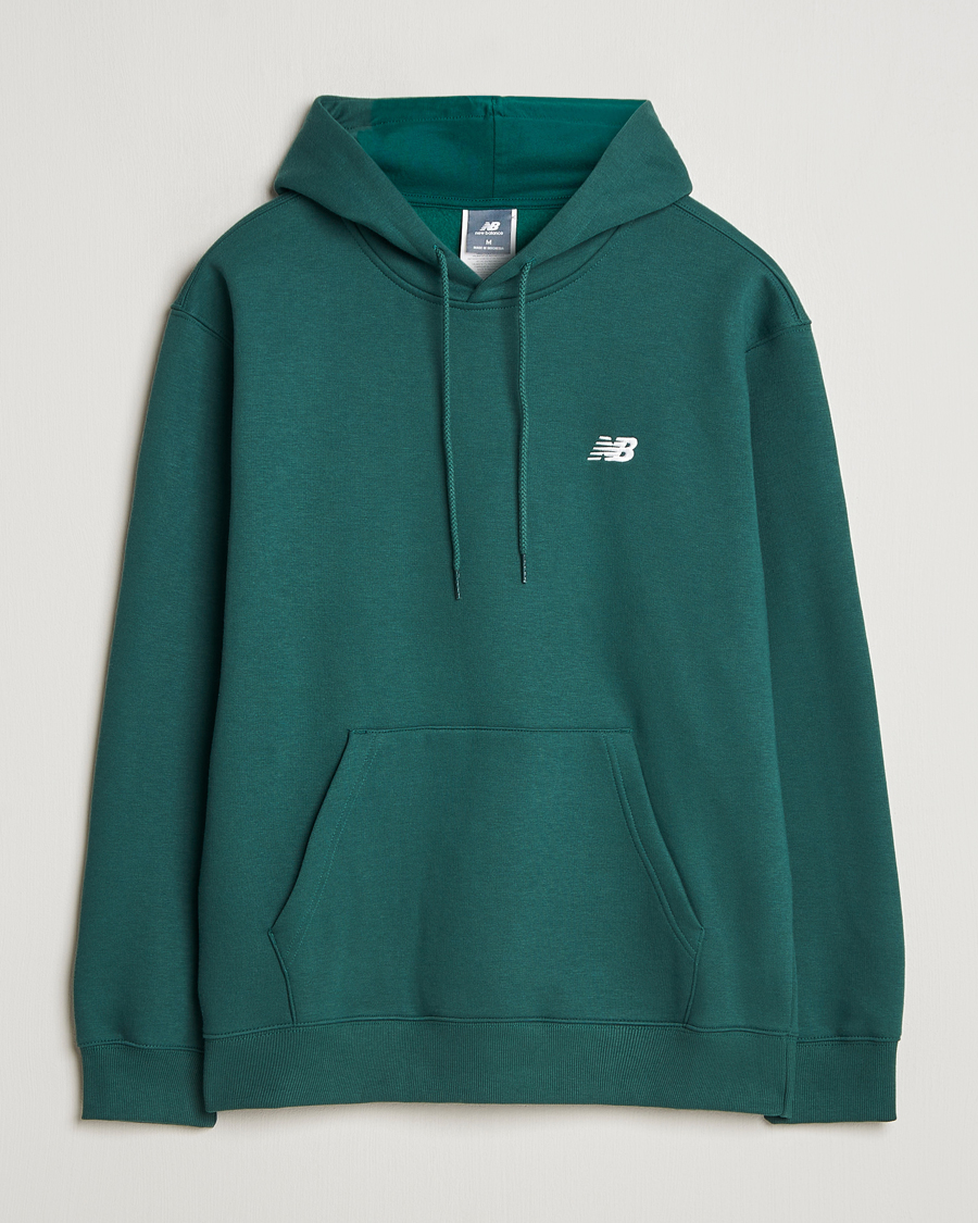 Hombres | Jerséis y prendas de punto | New Balance | Essentials Fleece Hoodie Nightwatch Green