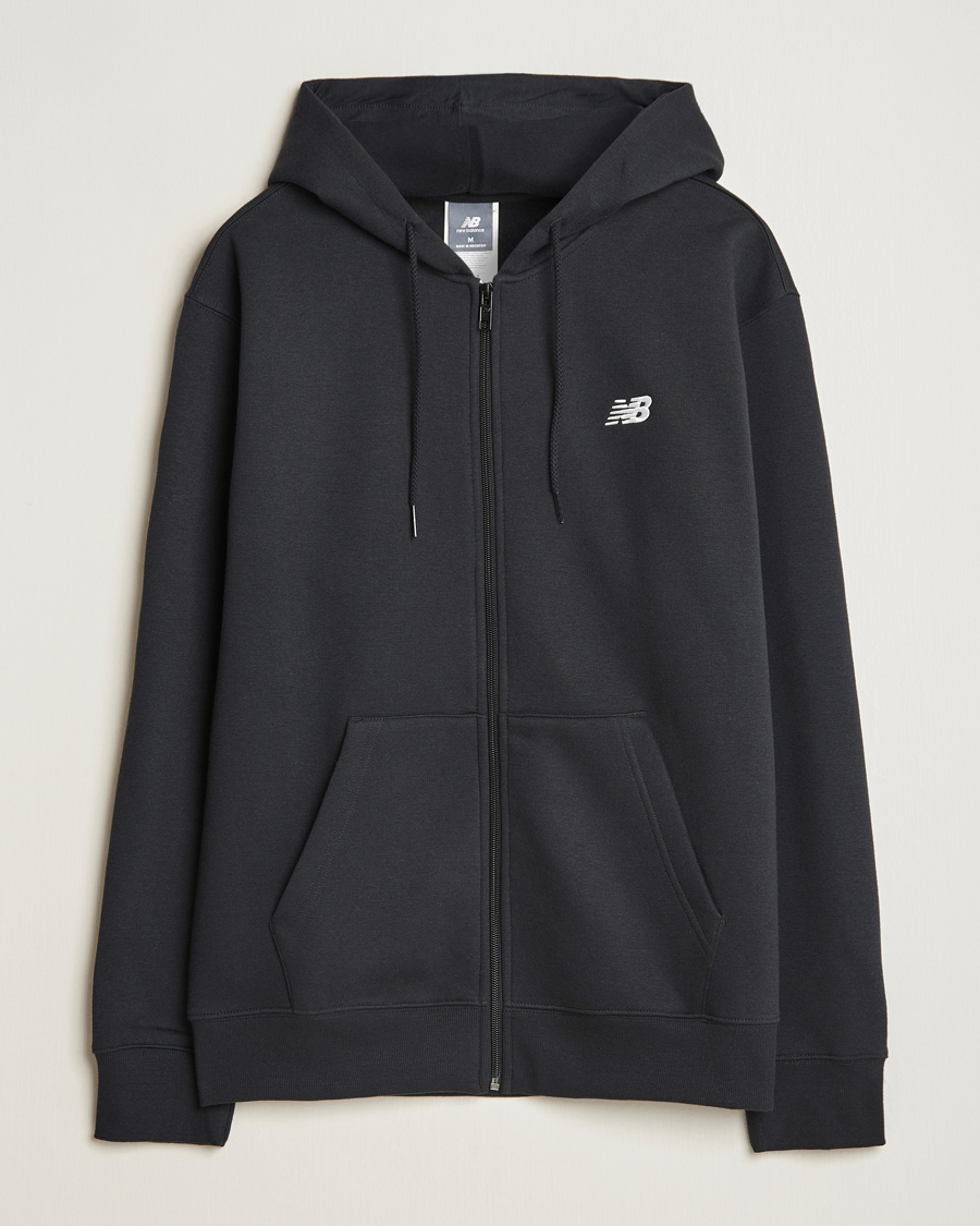 Hombres | Jerséis y prendas de punto | New Balance | Essentials Full Zip Fleece Hoodie Black