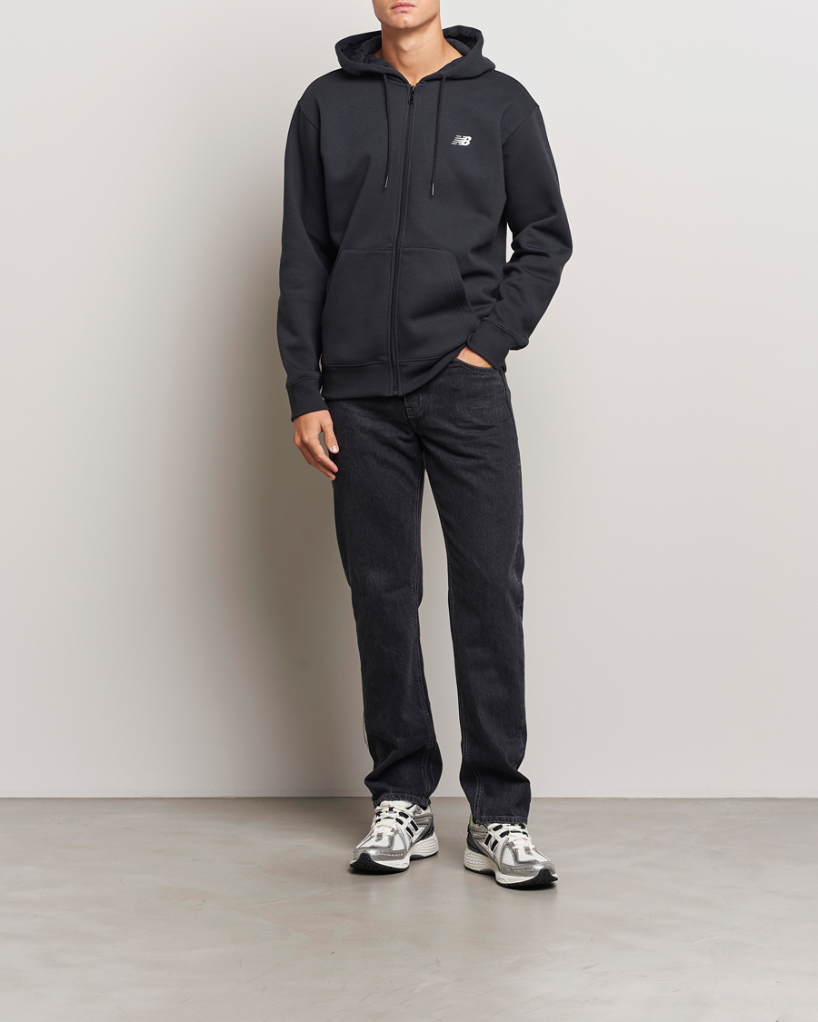 Hombres | Jerséis y prendas de punto | New Balance | Essentials Full Zip Fleece Hoodie Black