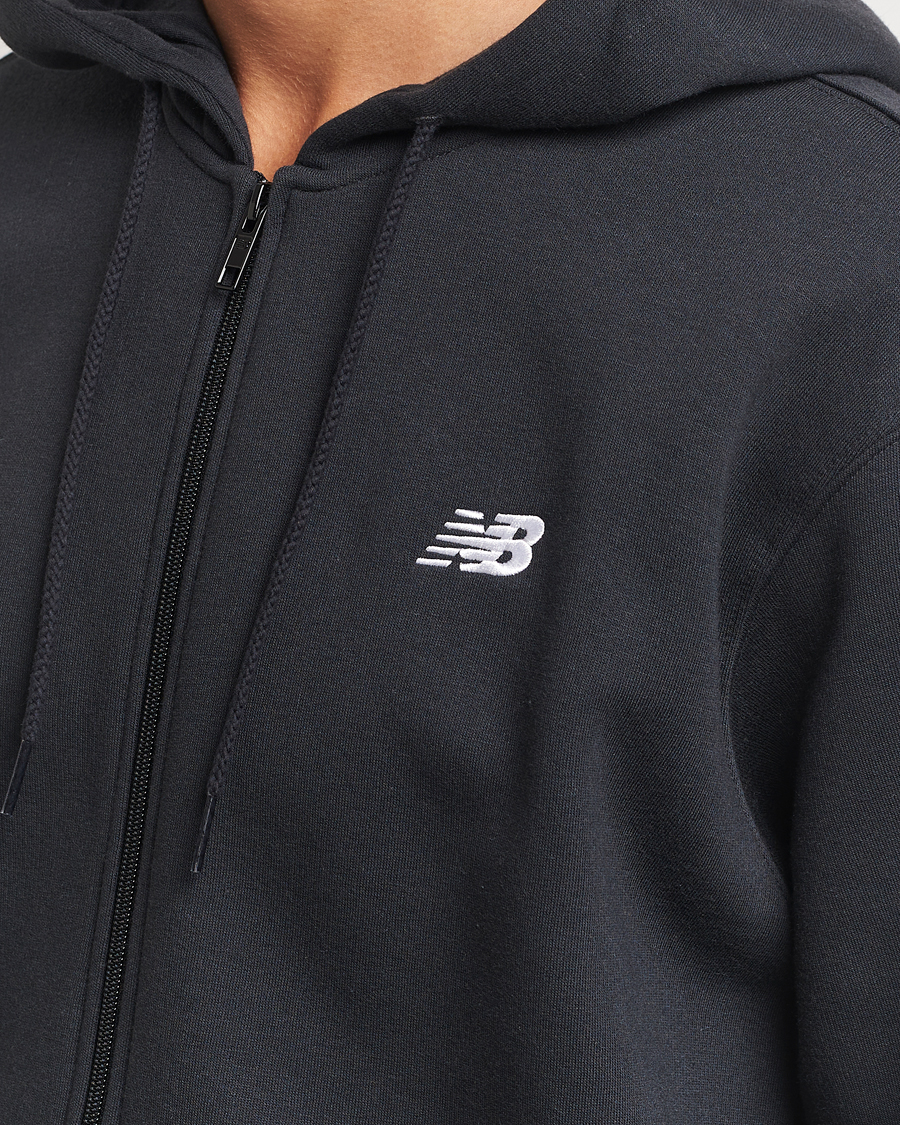 Hombres | Jerséis y prendas de punto | New Balance | Essentials Full Zip Fleece Hoodie Black