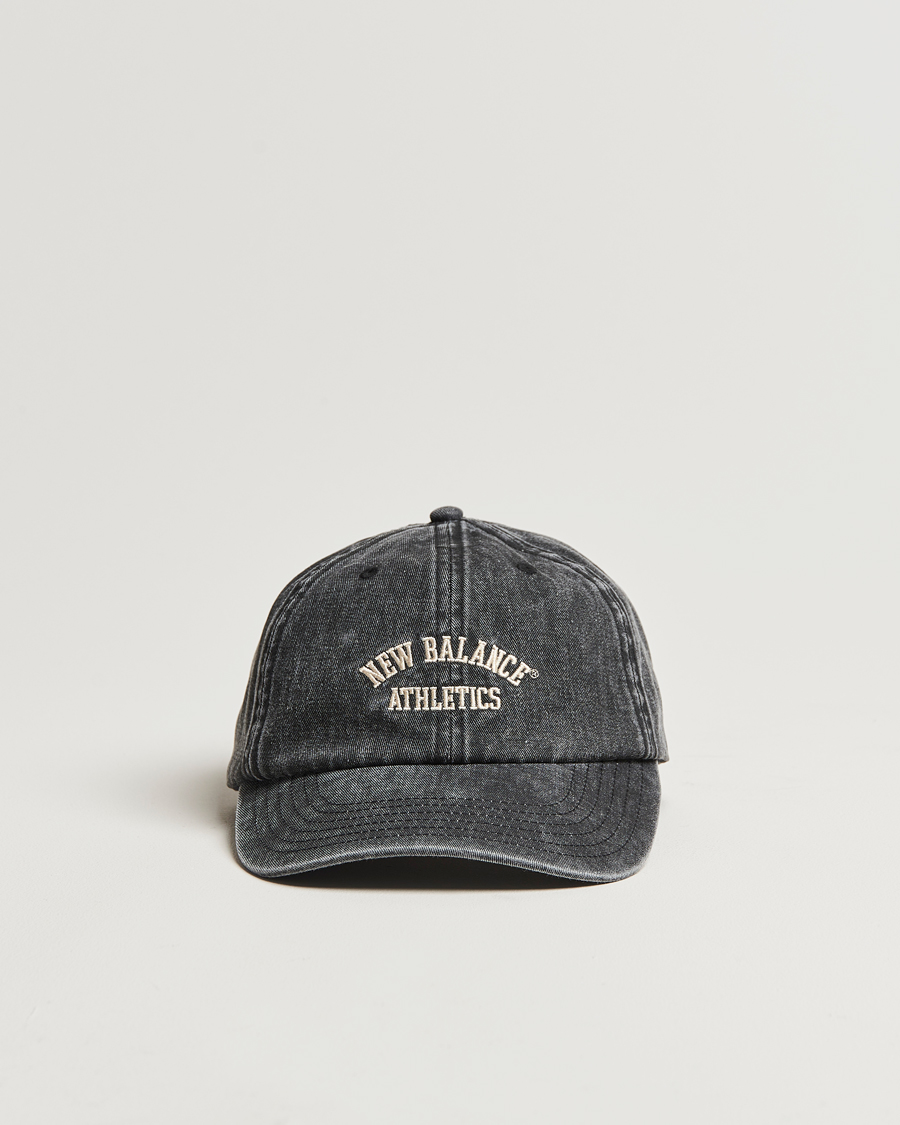 Hombres | New Balance Athletics Cotton Cap Washed Black | New Balance | Athletics Cotton Cap Washed Black