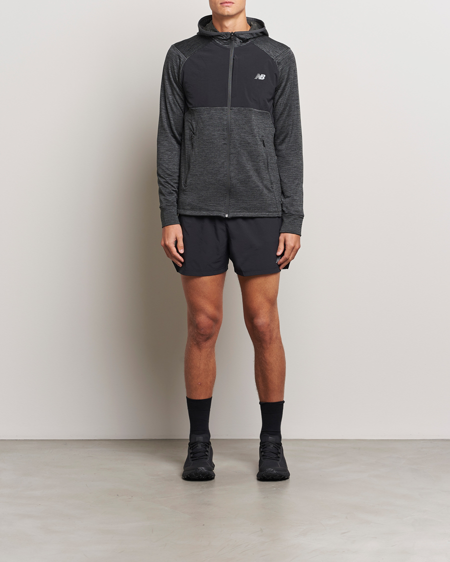 Hombres | Jerséis y prendas de punto | New Balance Running | Heat Grid Hooded Full Zip Black