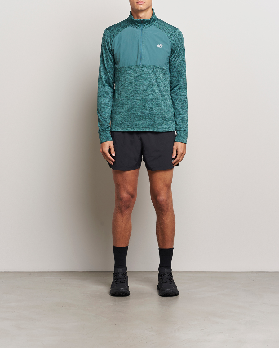 Hombres | Jerséis y prendas de punto | New Balance Running | Heat Grid Half Zip New Spruce