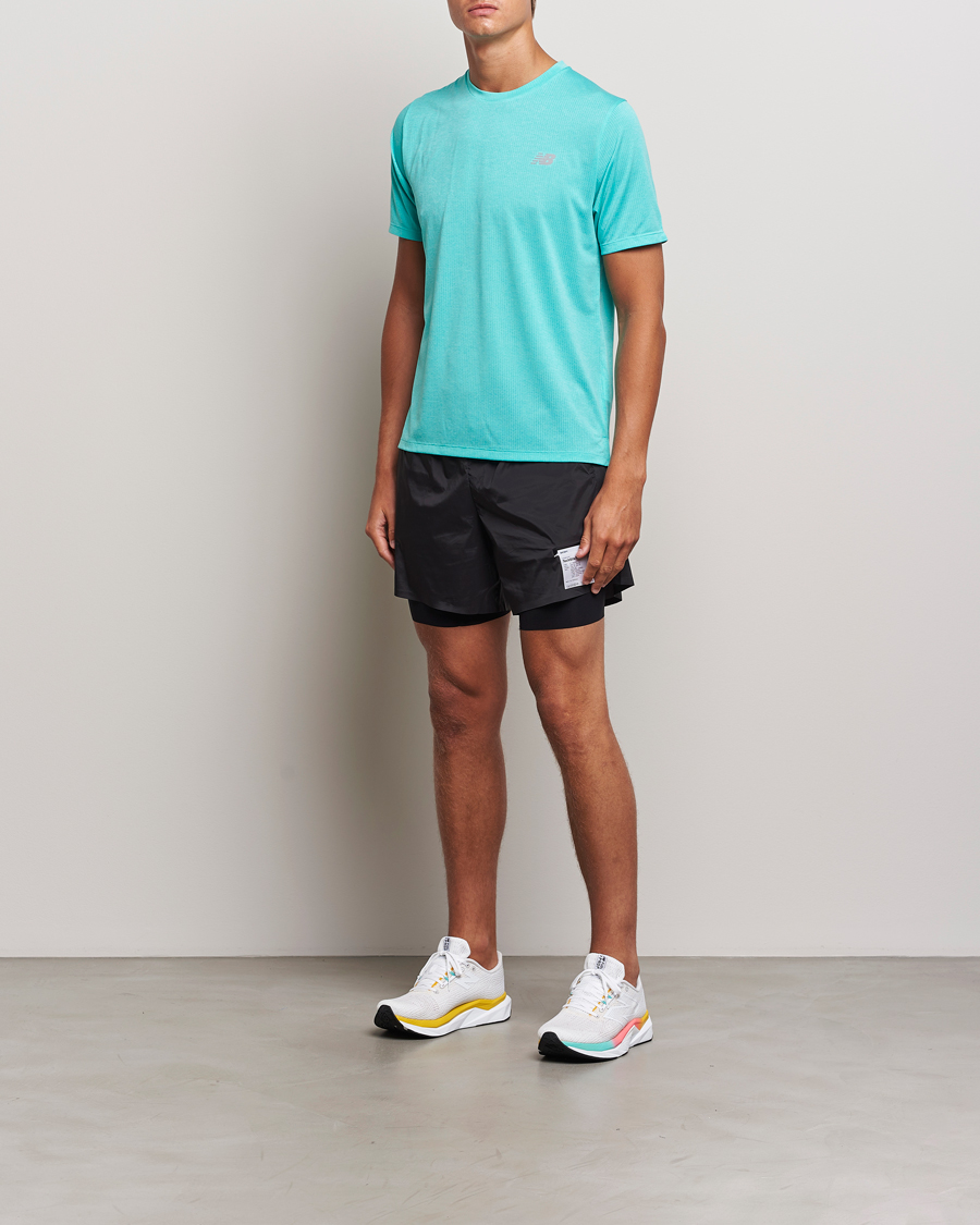 Hombres | Camisetas | New Balance Running | Athletics Run T-Shirt Cyber Jade