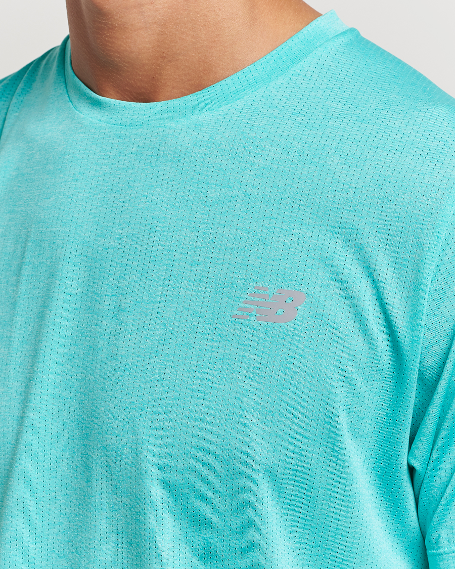 Hombres | Camisetas | New Balance Running | Athletics Run T-Shirt Cyber Jade
