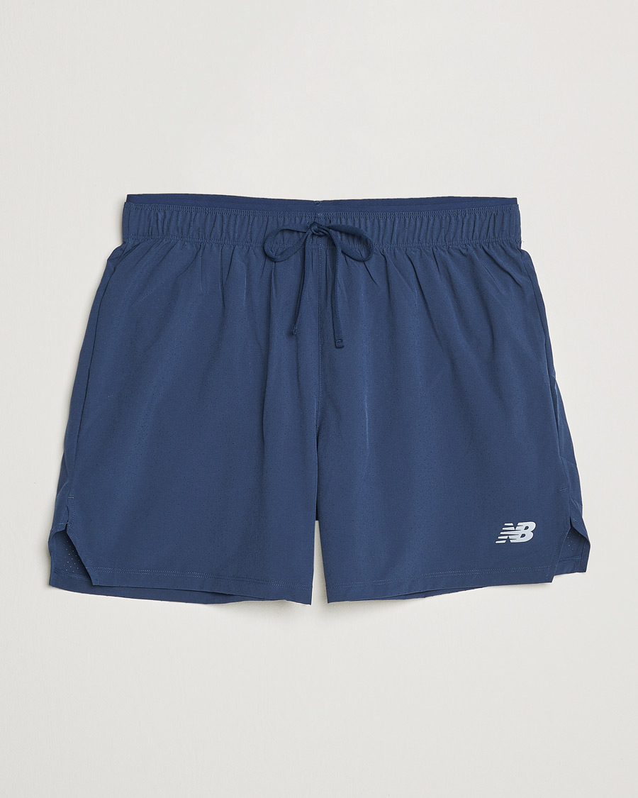 Hombres | Pantalones cortos | New Balance Running | Athletics 5 Run Shorts Navy