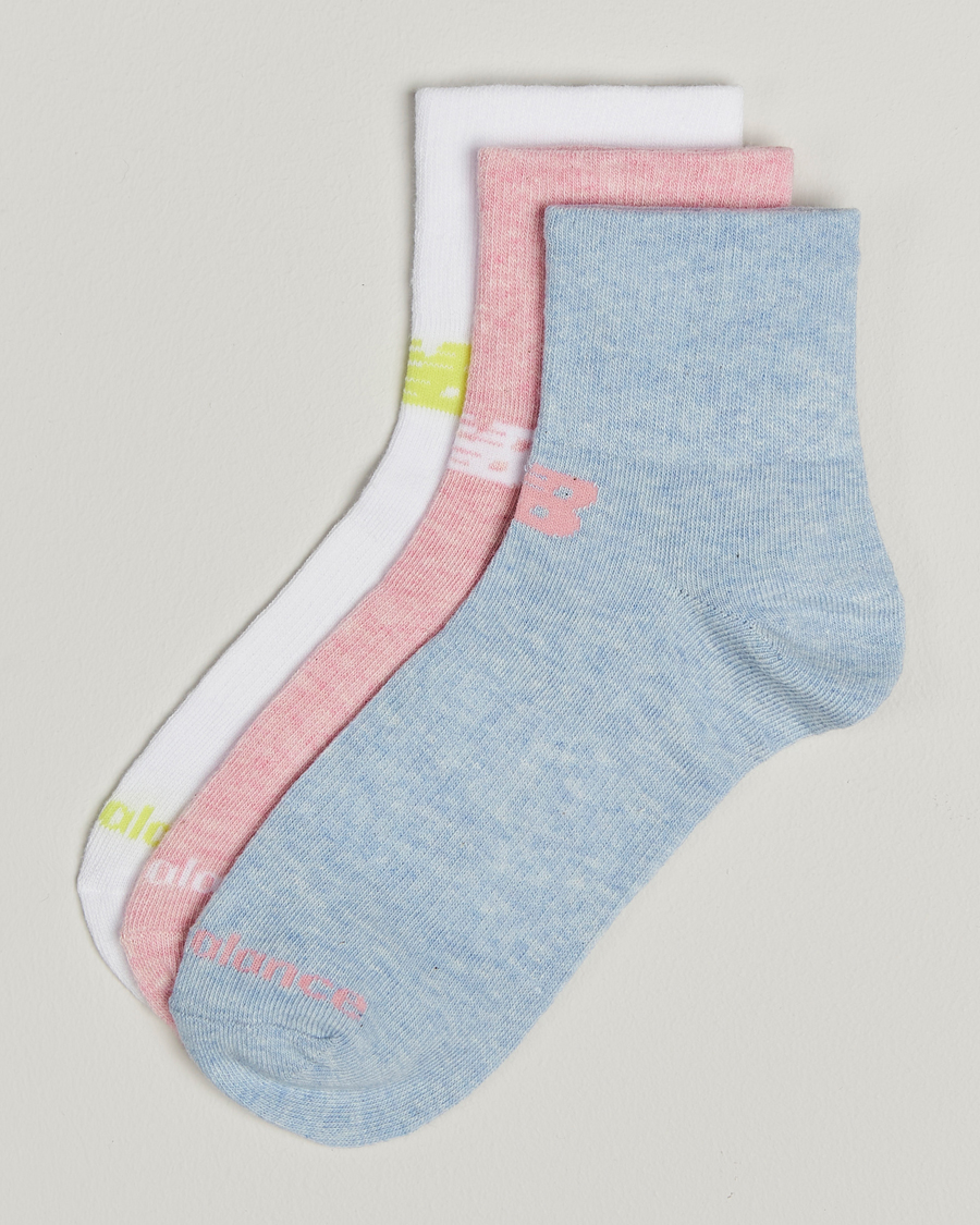 Hombres | New Balance Running 3-Pack Performance Cotton Socks Multi | New Balance Running | 3-Pack Performance Cotton Socks Multi