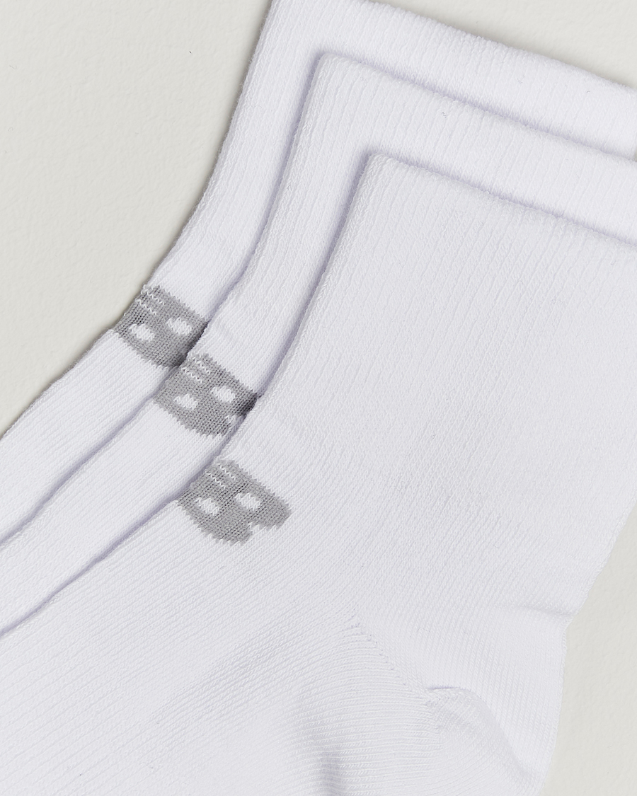 Hombres | New Balance Running 3-Pack Performance Cotton Socks White | New Balance Running | 3-Pack Performance Cotton Socks White