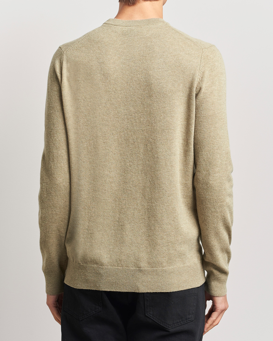 Hombres | Jerséis y prendas de punto | Lyle & Scott | Lambswool Crew Neck Pullover Sage Uniform Marl