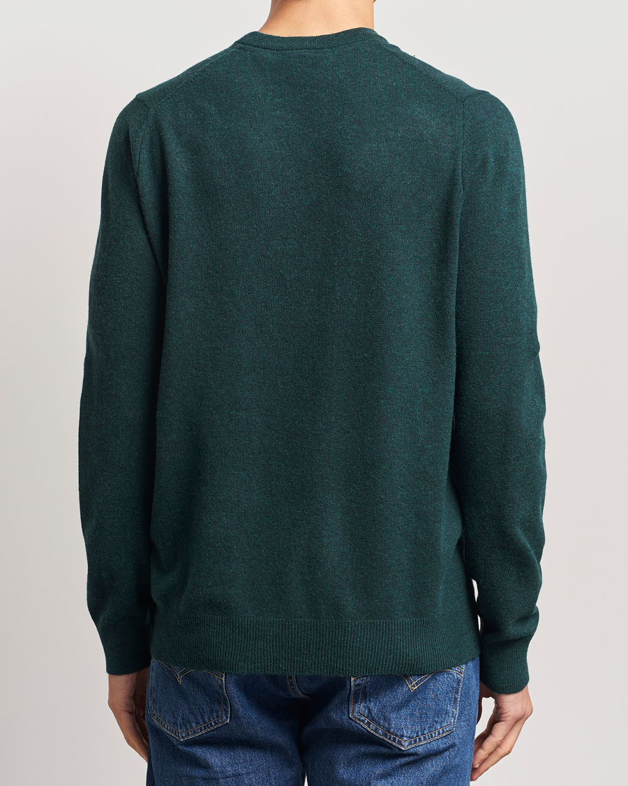 Hombres | Jerséis y prendas de punto | Lyle & Scott | Lambswool Crew Neck Pullover Argyle Teal Marl