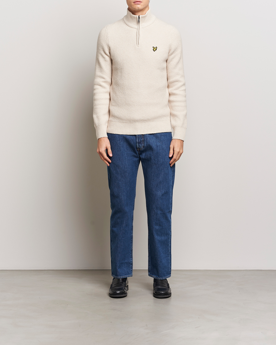 Hombres | Jerséis y prendas de punto | Lyle & Scott | Shaker Stitch Half Zip Cove