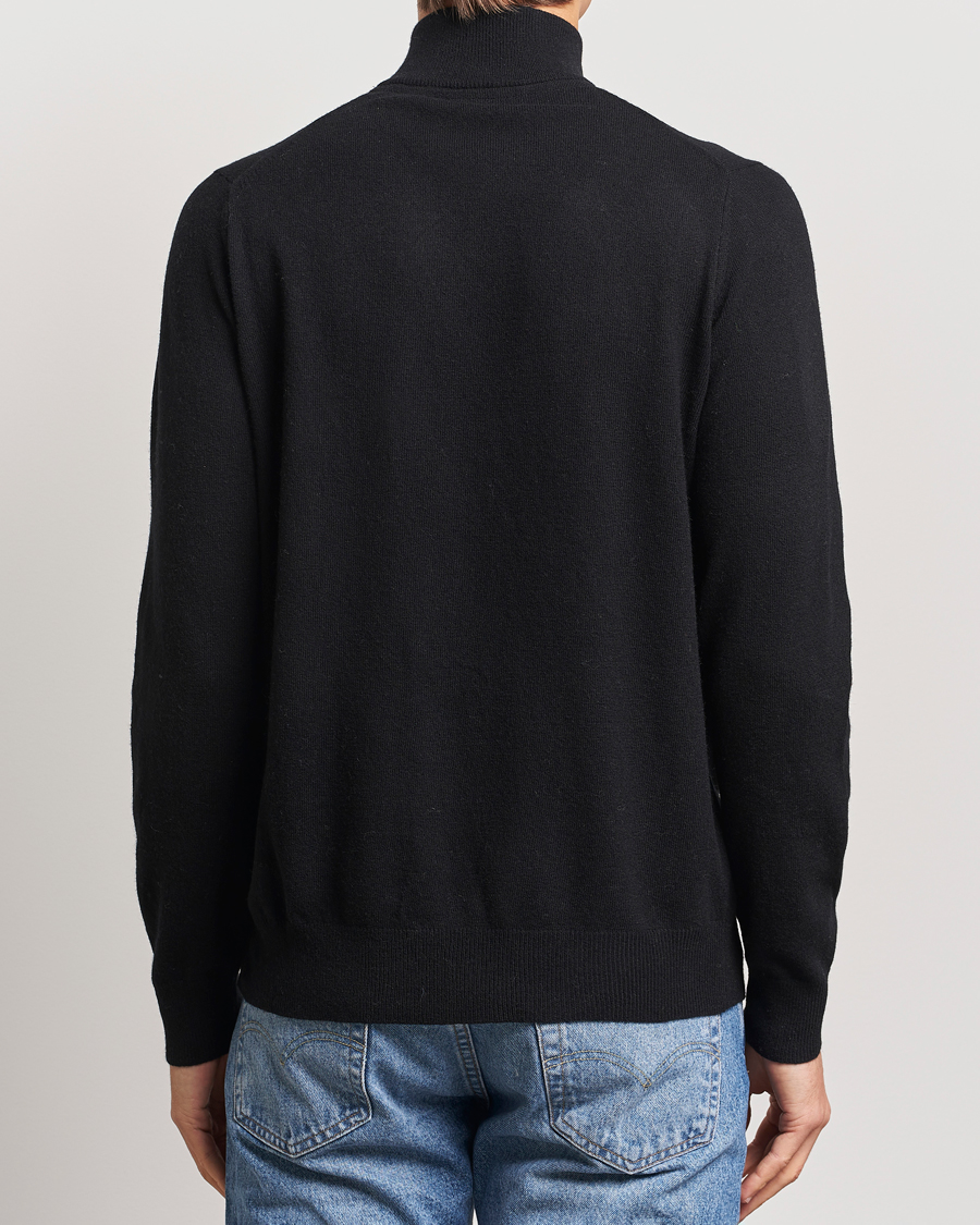 Hombres | Jerséis y prendas de punto | Lyle & Scott | Lambswool Full Zip Jet Black Marl