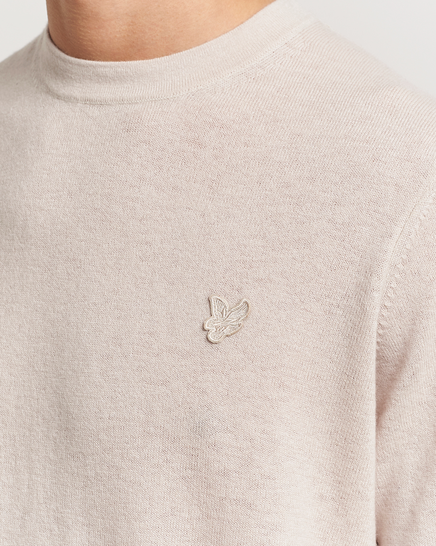 Hombres | Jerséis y prendas de punto | Lyle & Scott | Tonal Eagle Lambswool Crew Neck Cove