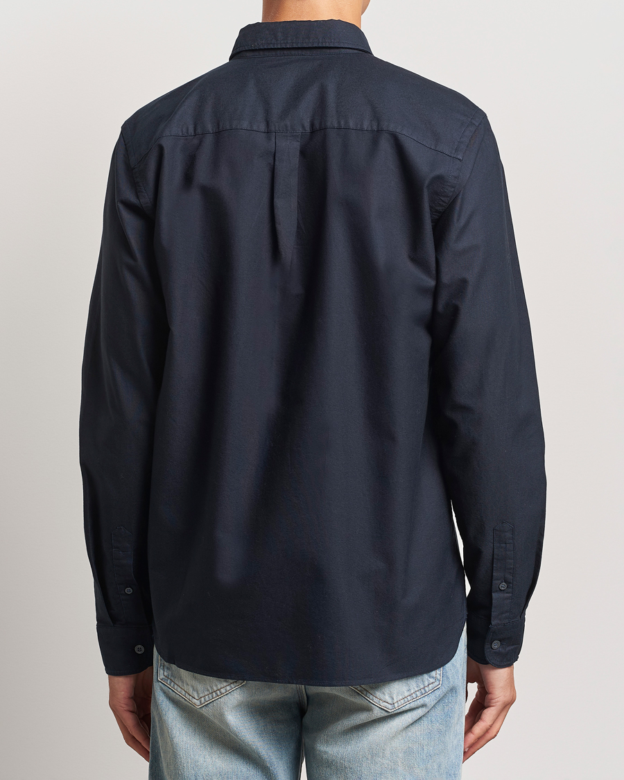 Hombres | Camisas | Lyle & Scott | Tonal Eagle Plain Oxford Shirt Dark Navy