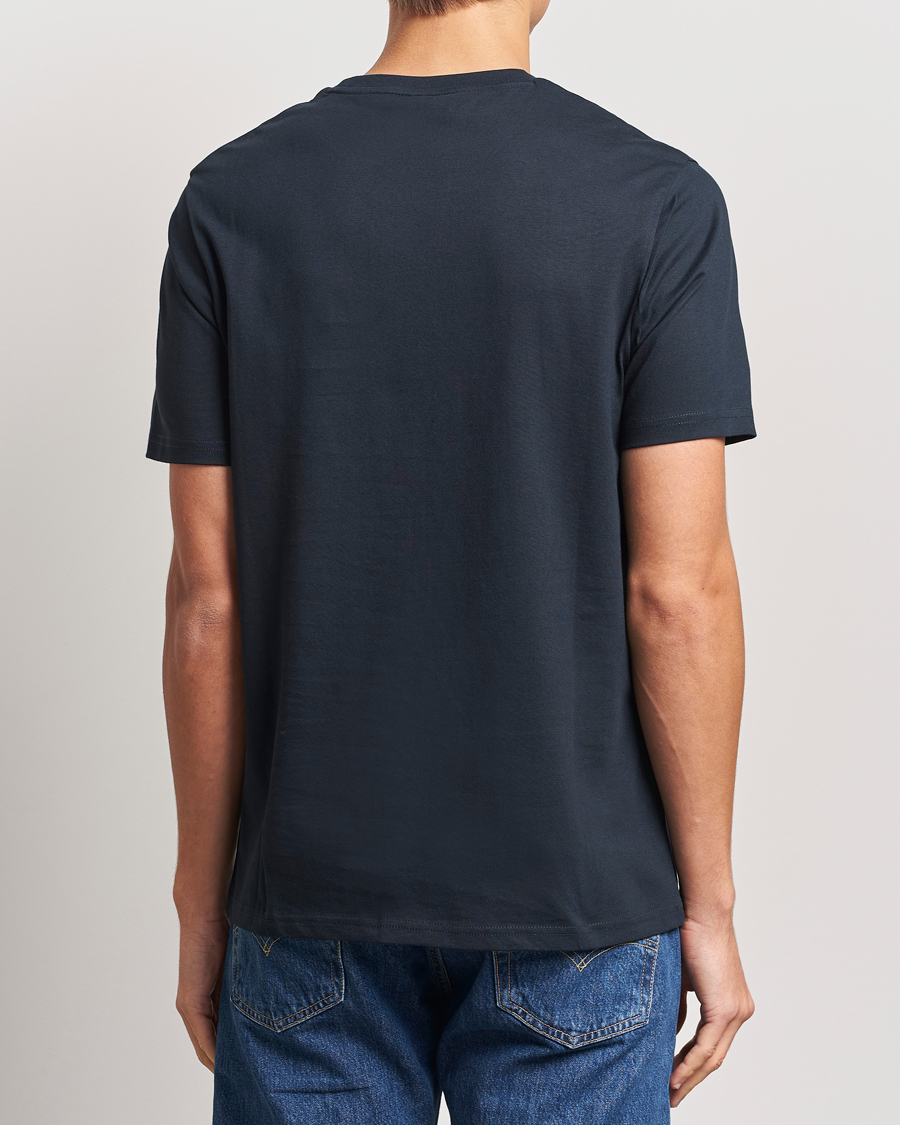 Hombres | Camisetas | Lyle & Scott | Tonal Eagle Crew Neck T-Shirt Dark Navy