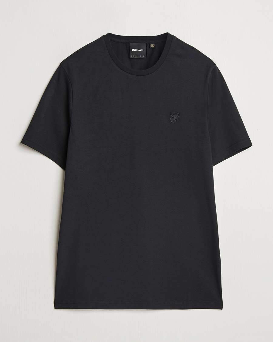 Hombres | Camisetas | Lyle & Scott | Tonal Eagle Crew Neck T-Shirt Jet Black