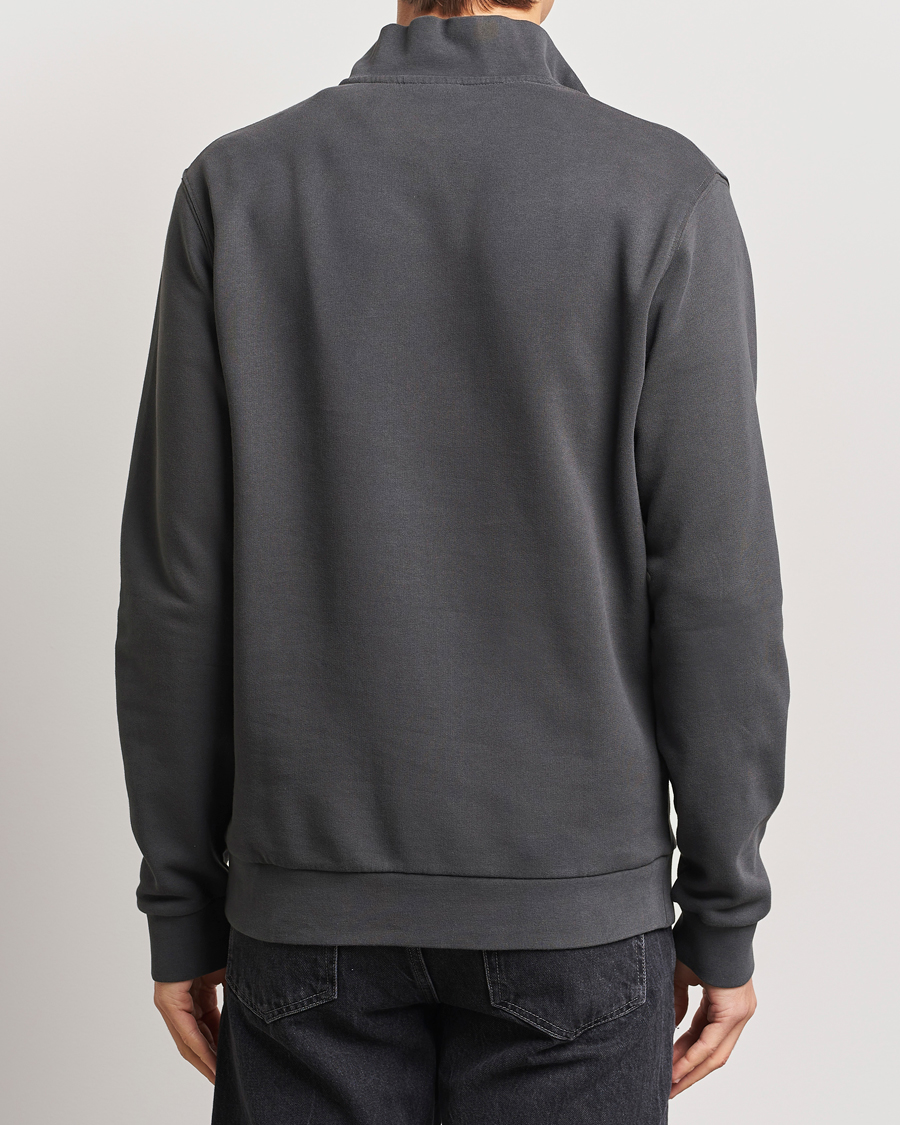 Hombres | Jerséis y prendas de punto | Lyle & Scott | Tonal Eagle Half Zip Sweater Gunmetal