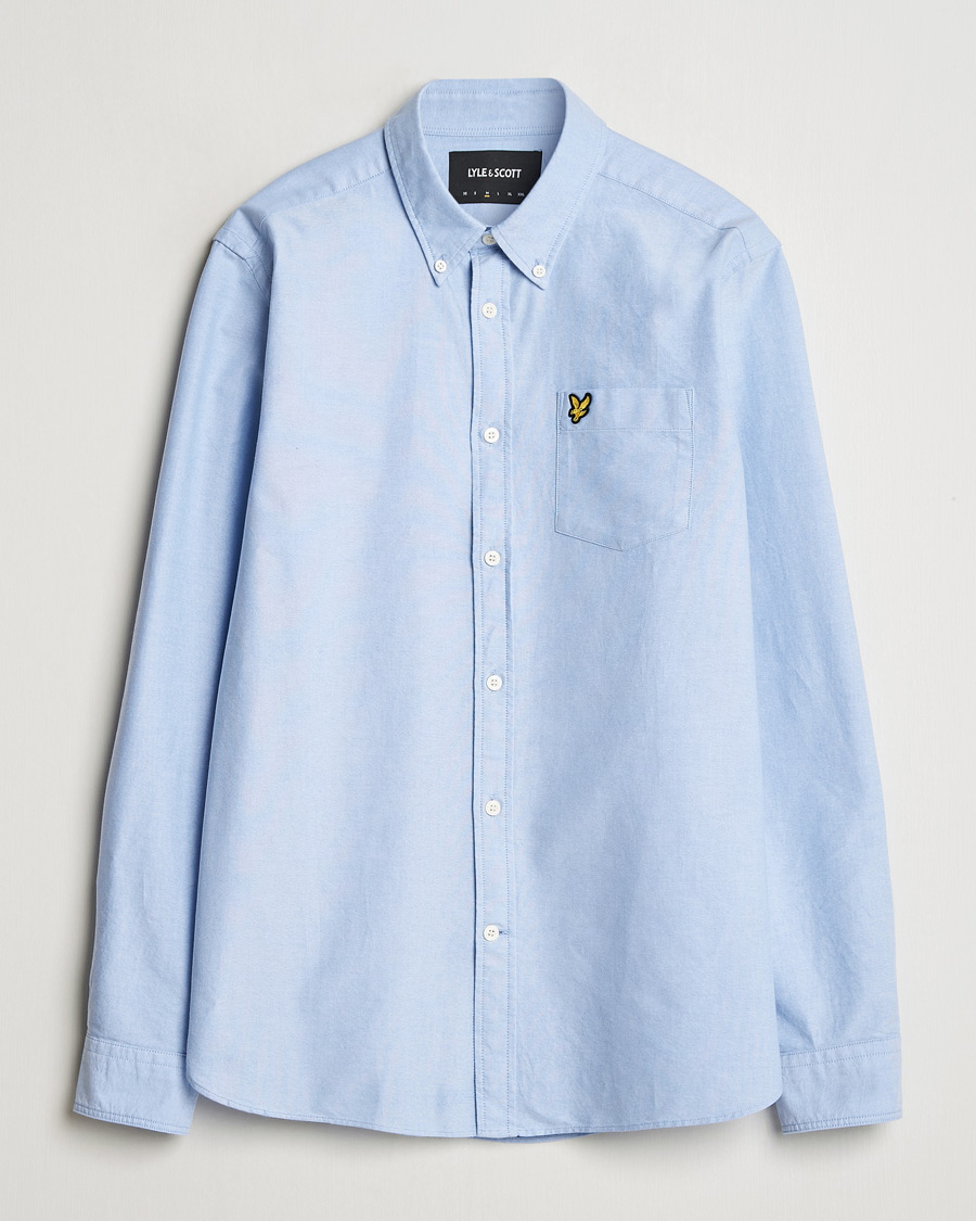 Hombres | Camisas | Lyle & Scott | Lightweight Oxford Shirt Riviera Blue