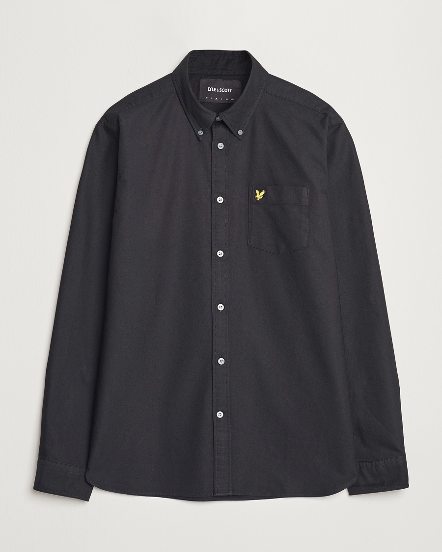 Hombres | Camisas | Lyle & Scott | Lightweight Oxford Shirt Jet Black