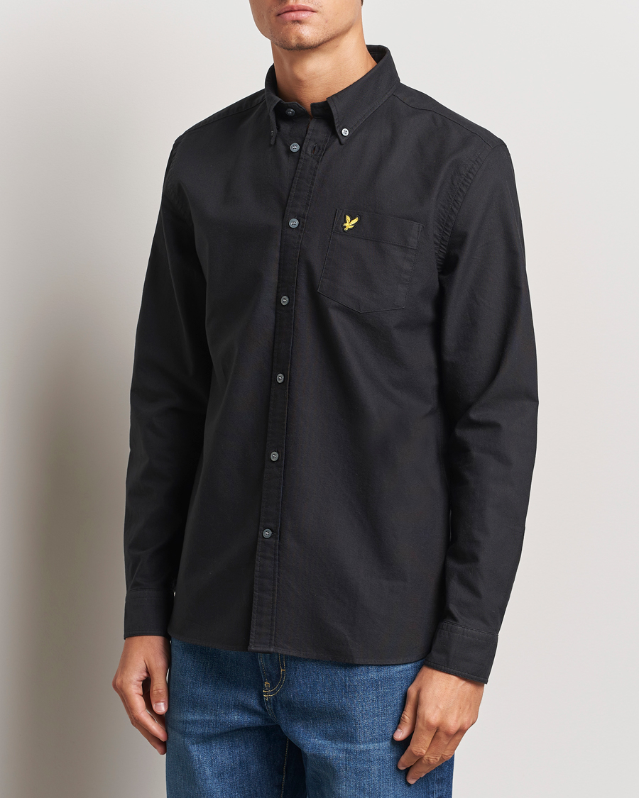Hombres | Camisas | Lyle & Scott | Lightweight Oxford Shirt Jet Black