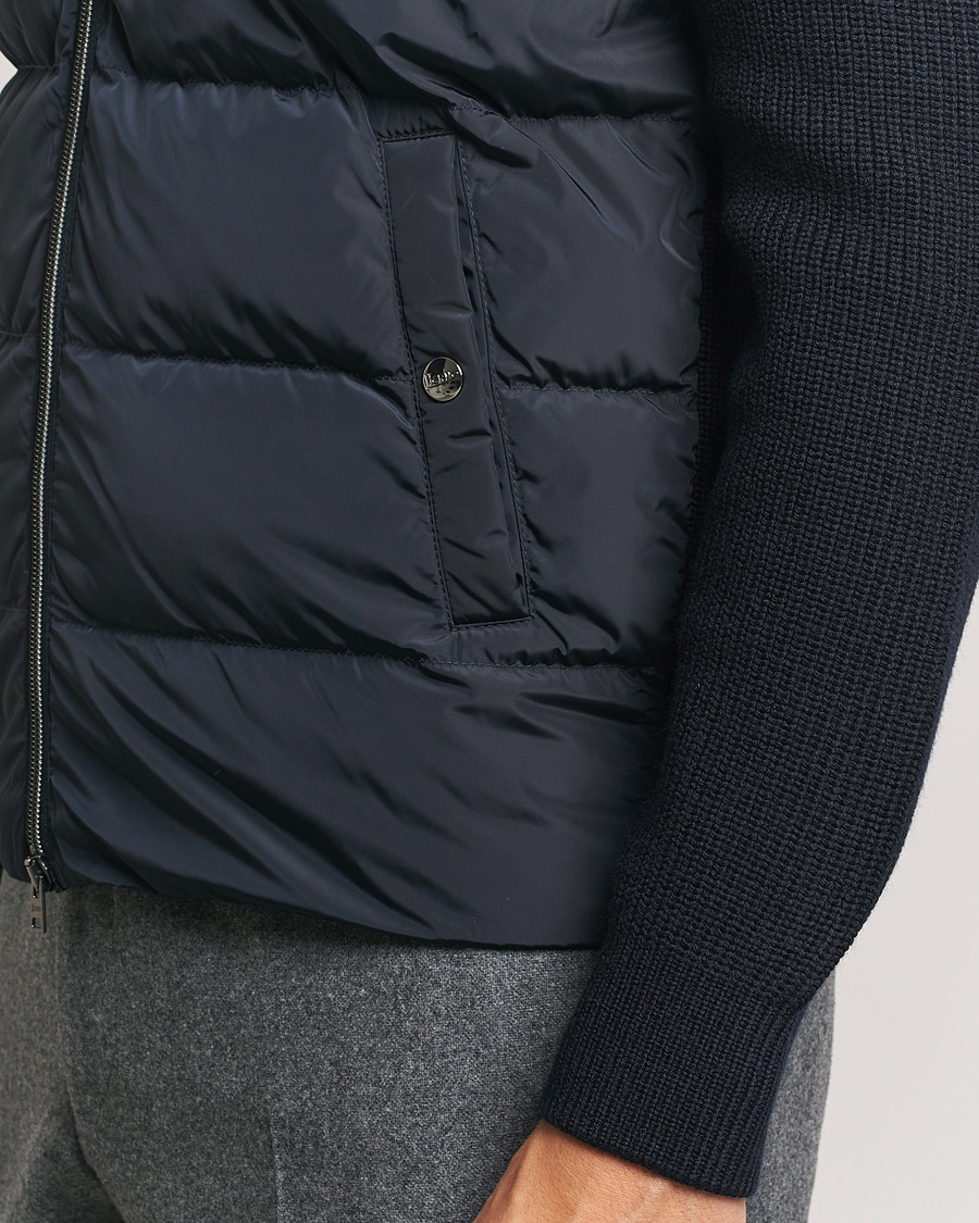 Hombres | Abrigos y chaquetas | Herno | Knitted Hybrid Jacket Navy