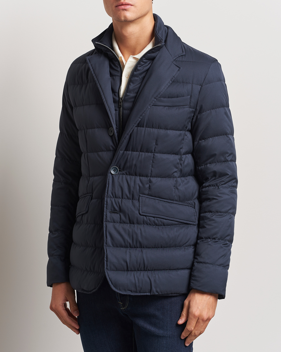 Hombres | Abrigos y chaquetas | Herno | Nylon Down Blazer Navy