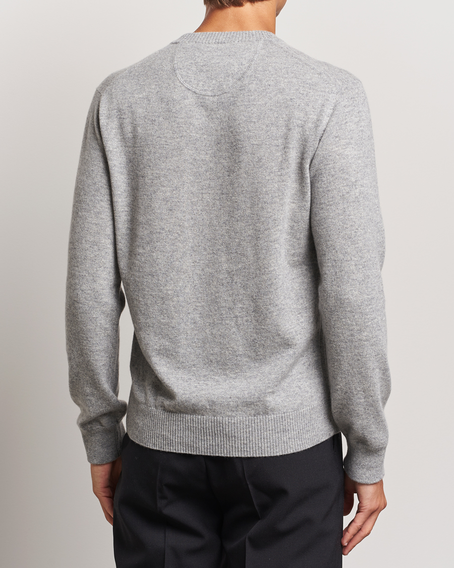 Hombres | Jerséis y prendas de punto | Orlebar Brown | Levar Cashmere Crewneck Oyster Grey