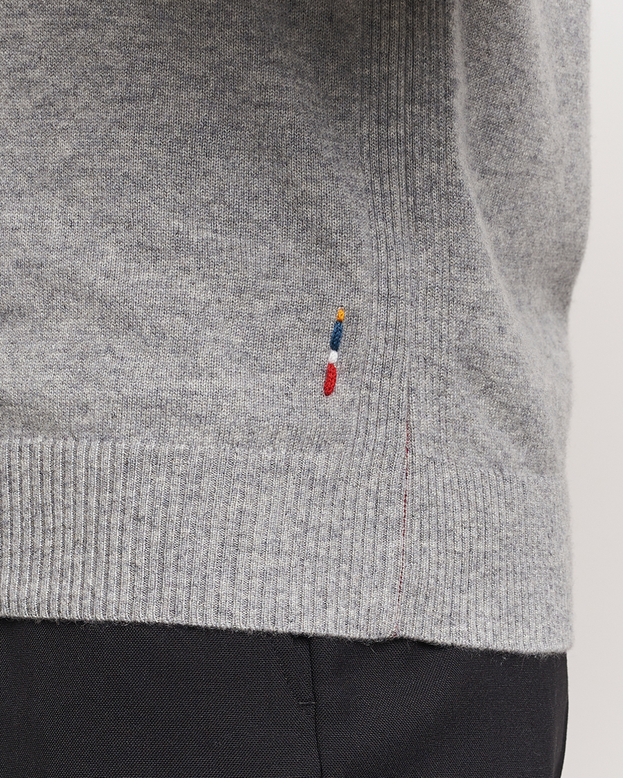 Hombres | Jerséis y prendas de punto | Orlebar Brown | Levar Cashmere Crewneck Oyster Grey