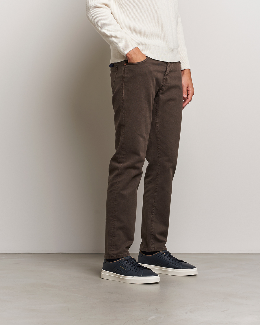 Hombres | Santoni Double Buckle Sneakers Navy Grain | Santoni | Double Buckle Sneakers Navy Grain