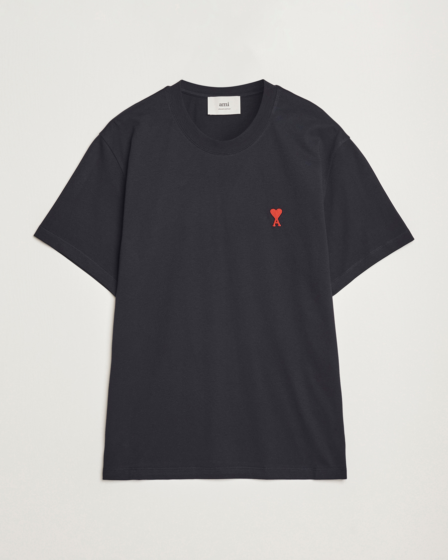 Hombres | Camisetas | AMI | Heart Logo T-Shirt Black