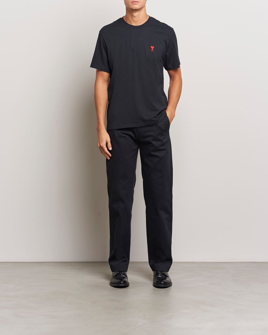 Hombres | Camisetas | AMI | Heart Logo T-Shirt Black