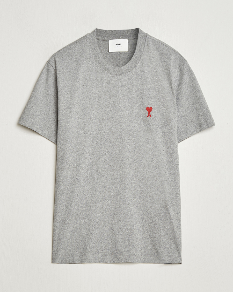 Hombres | Camisetas | AMI | Heart Logo T-Shirt Heather Grey