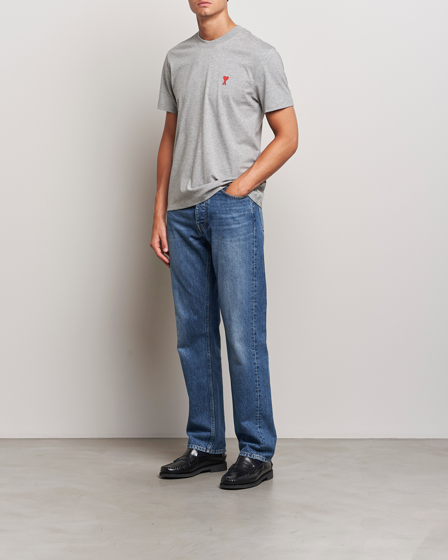 Hombres | Camisetas | AMI | Heart Logo T-Shirt Heather Grey