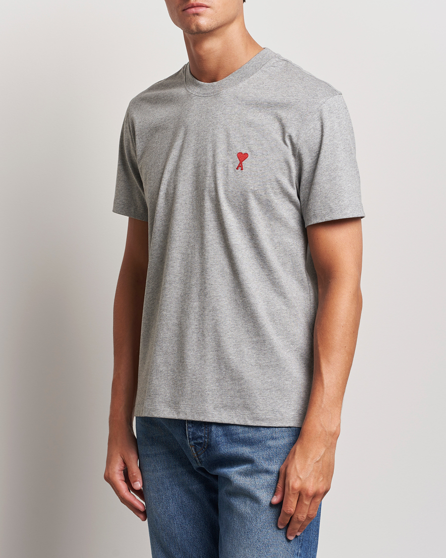 Hombres | Camisetas | AMI | Heart Logo T-Shirt Heather Grey